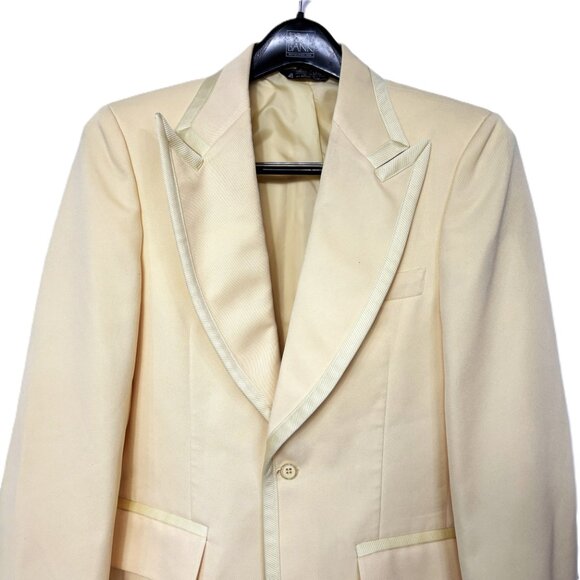 70's "After Six" Yellow Tuxedo Prom Wedding Formal Jacket - Size: 37 x Long - Picture 3 of 12